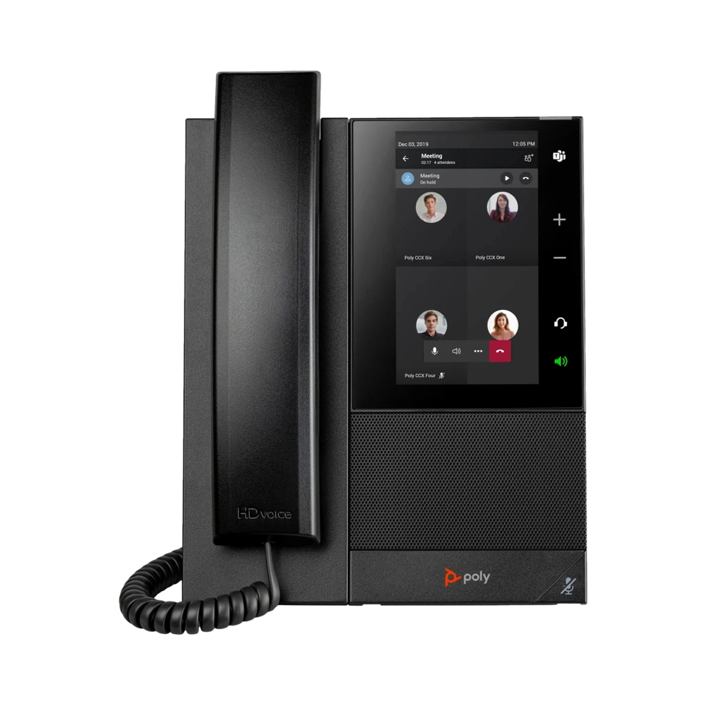 POLY CCX 500 Business Media Phone for Microsoft Teams and PoE-enabled