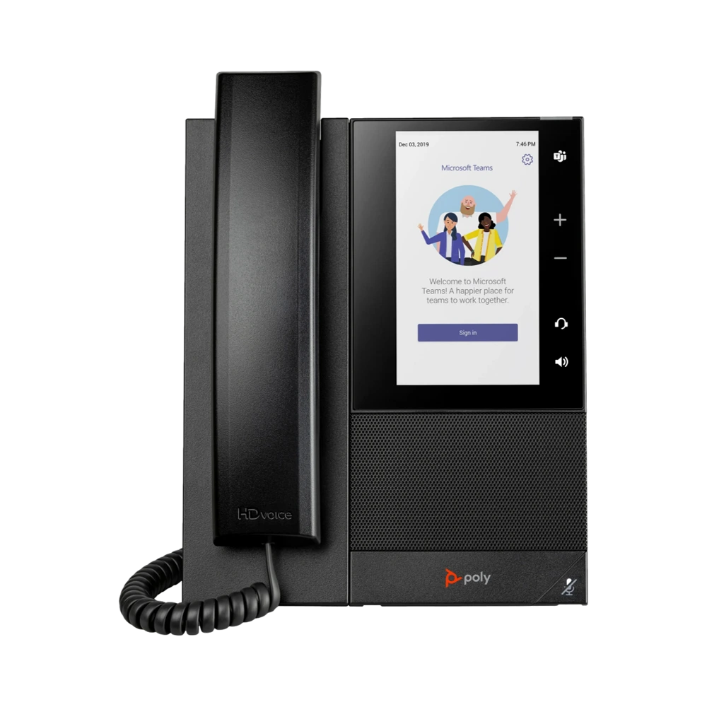 POLY CCX 500 Business Media Phone for Microsoft Teams and PoE-enabled