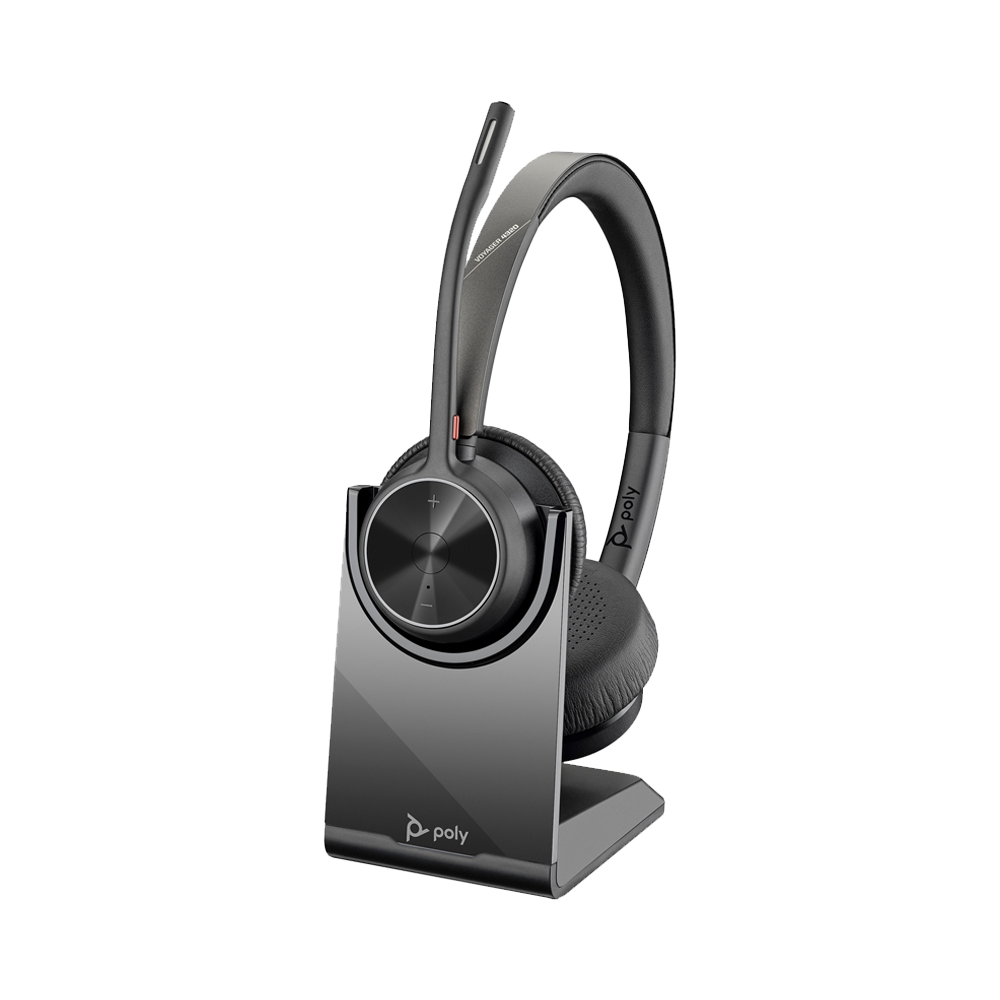 POLY Voyager 4320 USB-C Headset +BT700 dongle +Charging Stand