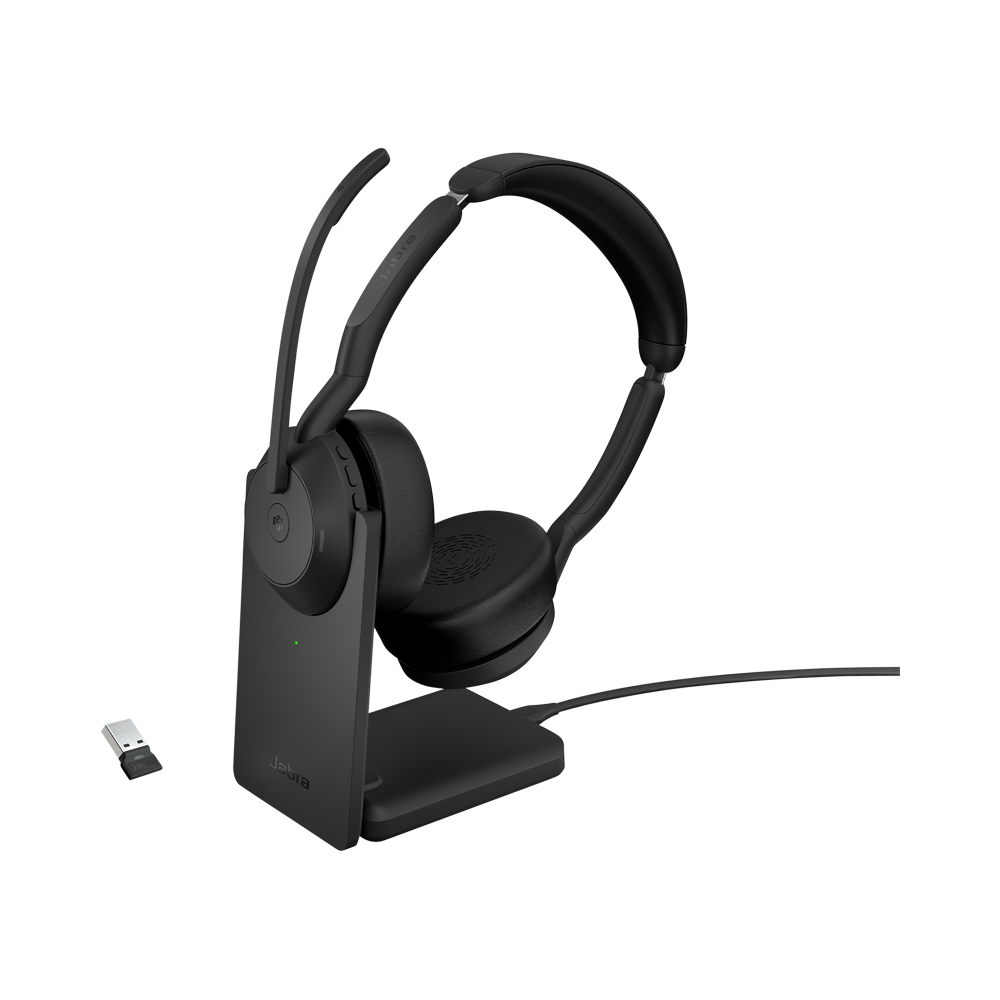 Jabra Evolve2 55 Link380a MS Stereo with Stand