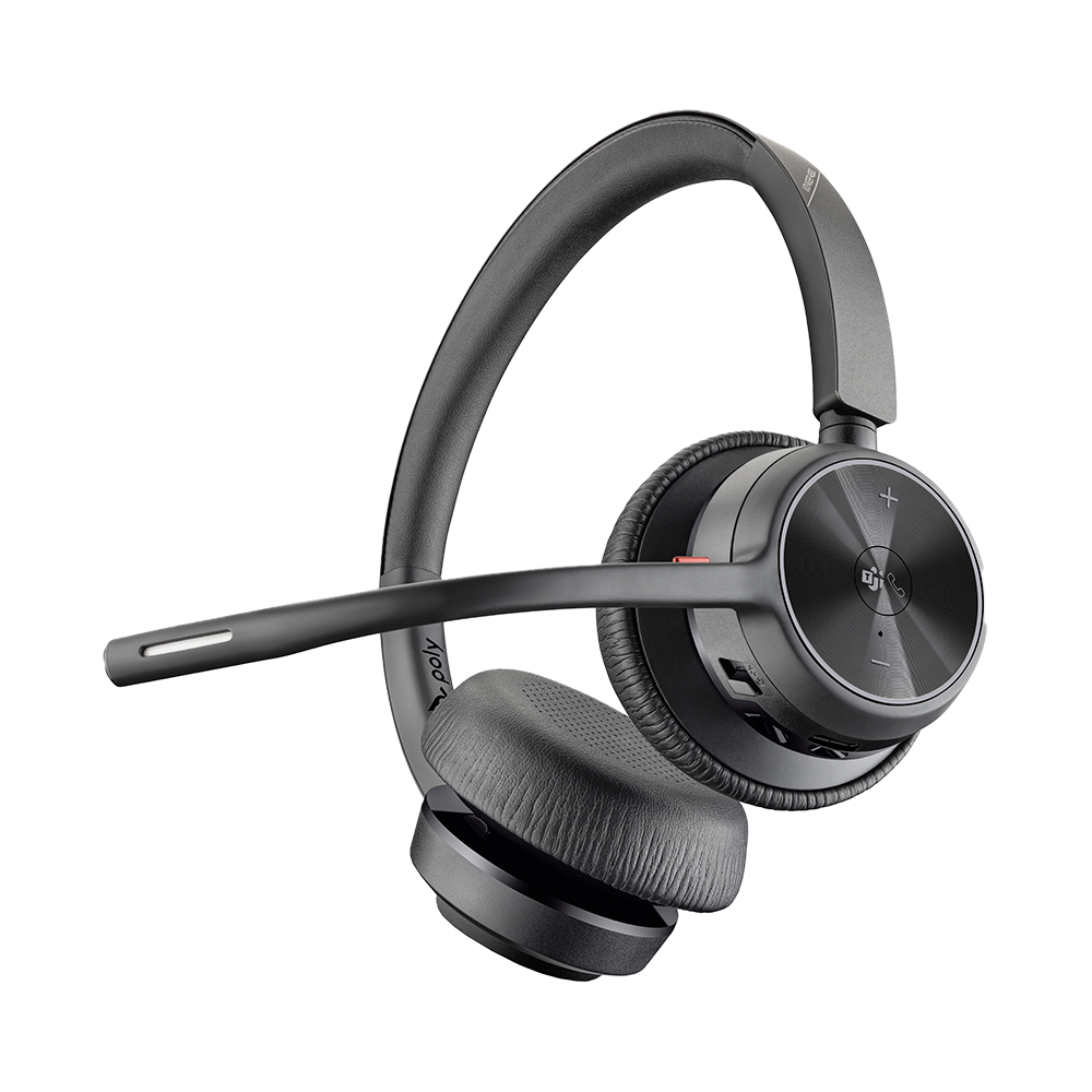 POLY Voyager 4320 Microsoft Teams Certified Headset +BT700 dongle +Charging Stand