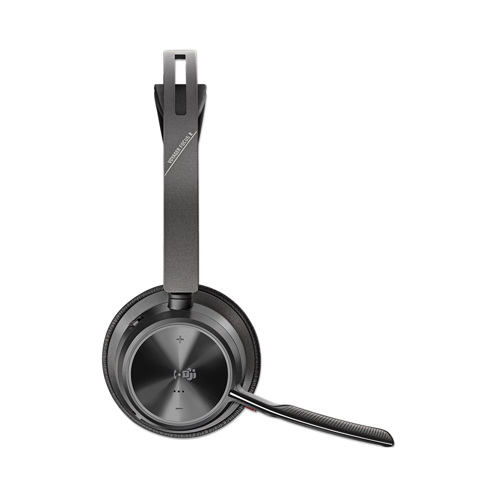 POLY Voyager Focus 2 Microsoft Teams Certified USB-C-C Headset +USB-C/A Adapter +Charging Stand