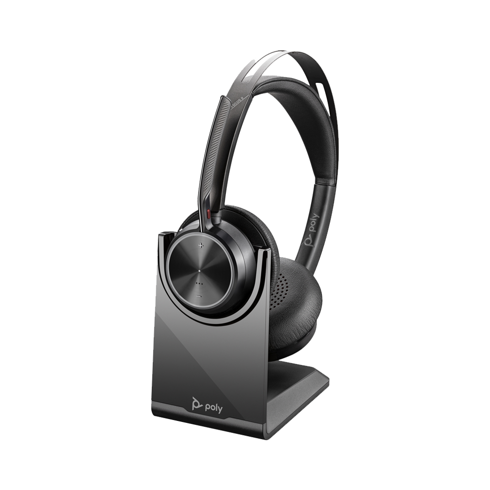 HP Poly Voyager Focus 2 Headset +USB-C/A  Adapter + Stand