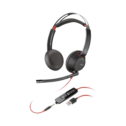 POLY Blackwire 5220 Stereo USB-A Headset