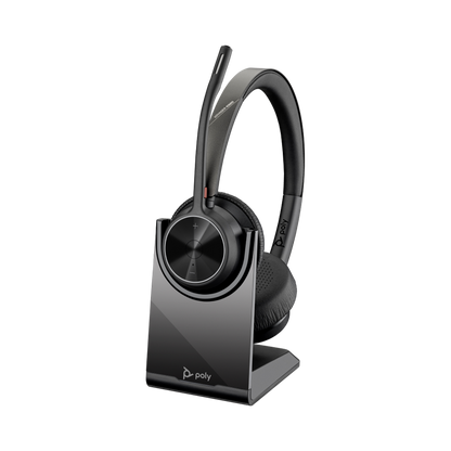POLY Voyager 4320 UC Stereo USB-A Headset +BT700 USB-A Adapter +Charging Stand