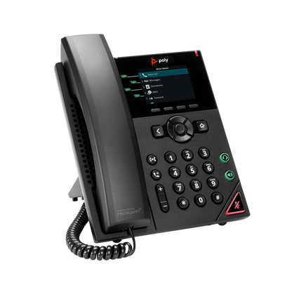 Poly VVX 250 4-Line IP Phone and PoE-enabled